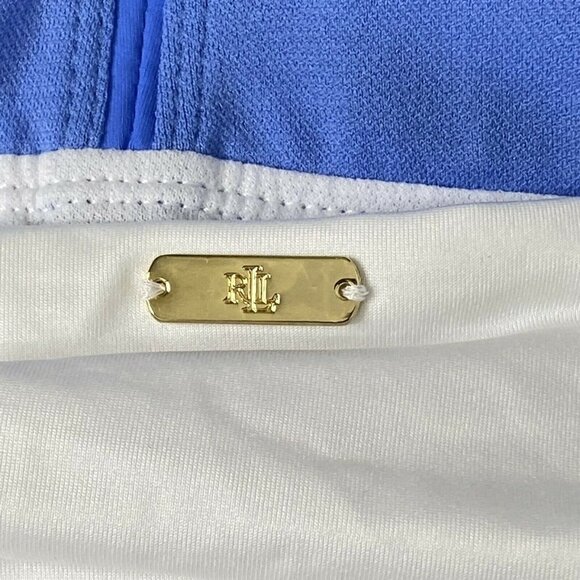 Ralph Lauren Women's size 10 Color Block Twist Back One Piece Bathing Swim Suit - Picture 5 of 9